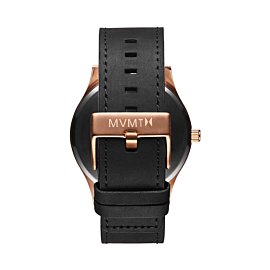 MVMTH Classical Leather Watch In Black