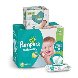 Pampers nappies and Pants 26 Pieces Combo Pack Baby-dry 1 month supply