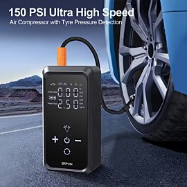 Car Jump Starter With Air Compressor Cordless Inflator Pump Battery Booster, 12V Car Jump Starter Power Bank Pack With LED Flashlight