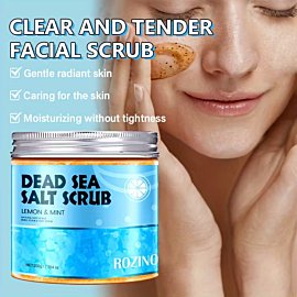Soap Variety Salt Activated A smooth, dead sea salt scrub-body bath salt, exfoliating, cleaning the body, lasting fragrance, contains dead sea bath salt lemon, mint and rose extracts, body scrub-moisturizing