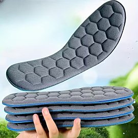 Set of !2 Pcs-Arch Support Insole Inserts Super Soft, Breathable & Shock-Absorbing for Running & Sports Shoes, Arch Support Inserts, Light Blue & Gray, Arch Support Insoles | Textured Surface Insoles | Durable Insoles, Insoles for Sports