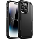 Case for iPhone 14 Pro Max 6.7-Inch, Heavy Duty Dual-Layer Rugged Protection, Shockproof Protective Tough Phone Cover with Matte Back (Black)