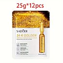 Facia Mask Sheet Korea Skin 2pcs Korean Transparent Gel Moisturizing Essence Mask, Contains Hyaluronic Acid And Vitamin C to Tighten The Skin And Lock In Hydration, Unique Transparent Gel Texture