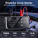 Car Jump Starter With Air Compressor Cordless Inflator Pump Battery Booster, 12V Car Jump Starter Power Bank Pack With LED Flashlight
