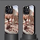 Makeup Flash Eye Shadow Kit Set, Durable Waterproof Flash And High Gloss Luxury Makeup Full Category New Glass Case Design for iPhone