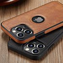 Leather Magnetic Shockproof Case for iPhone 14 13 12 11 Pro Max Plus Back PU Leather Design Cover